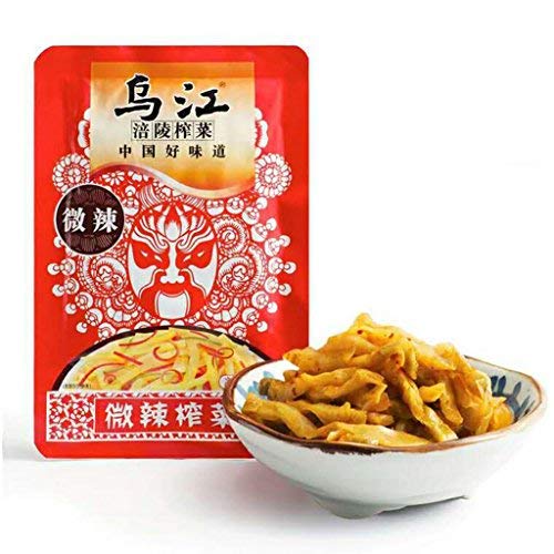 Wujiang Fulin Preserved Instant Food Slightly Spicy Szechuan Pickled 400g/14.1oz/0.88lb (Pack of 5)