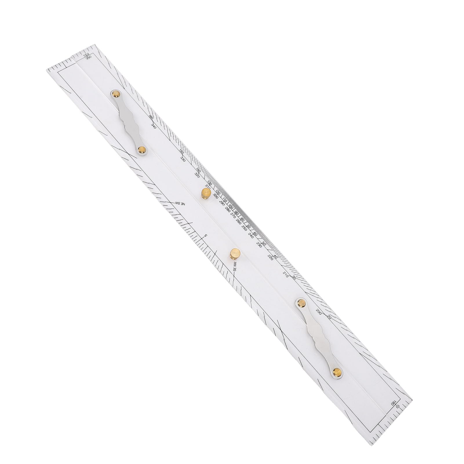 Yctze Règle Parallèle Nautique, Navigation Maritime Règle Parallèle 23,62 Pouces avec Acrylique Transparent pour Navires, Yachts, Bateaux de Cartographie des Outils