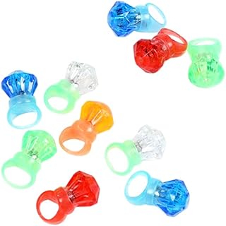 WHAMVOX 20 Pçs Brinquedos Infantis A Granel Brinquedos Brilhantes Brinquedos A Granel Para Crianças Anéis Luminosos Que Brilham No Escuro Anéis A Granel Anéis Esburacados Anel De LED