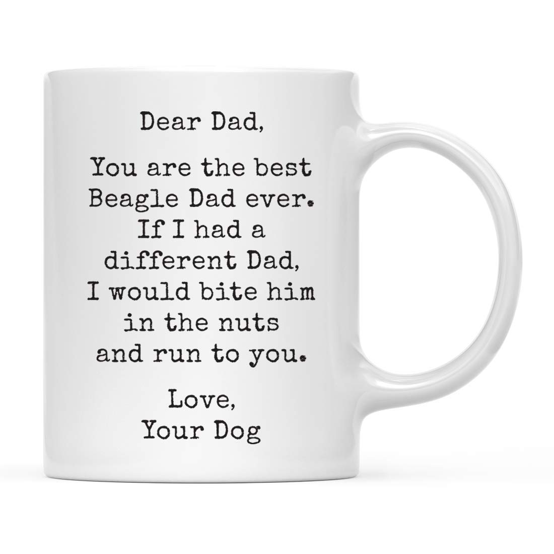 Taza De Té El mejor papá de perros Beagle muerde las nueces y Taza De