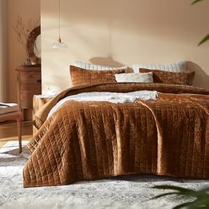 LEAONME Velvet Quilt King Size-98&#...