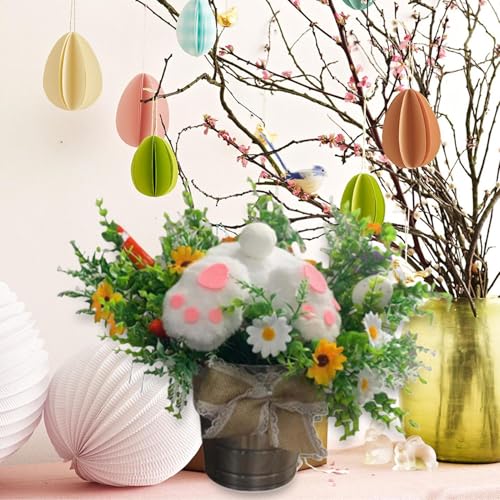 Peluche de Pâques réaliste pour remplacer les décorations fragiles de la maison