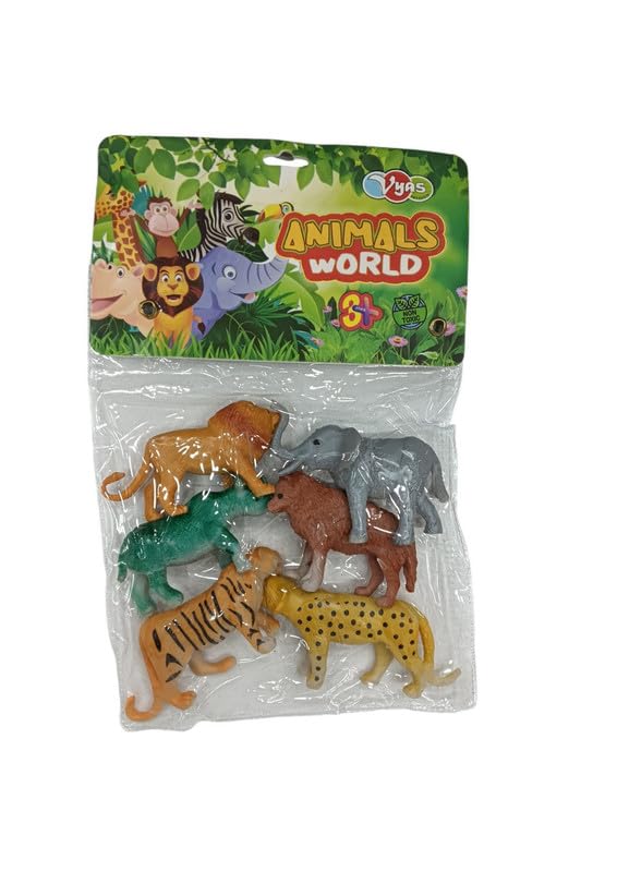 TOYSHOYE Soft Rubber Toy Wild Animals 6pcs Set | Toy & Game for Kids | Fun Game | 3 Years Age (B0DFTB239B) Amazon Price History, Amazon Price Tracker