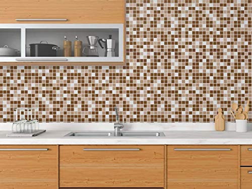 Papel De Parede Auto Adesivo Pastilhas Lavável 3m PN10567