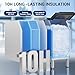 Commercial Ice Maker 650 LBS/24h with 350 LBS Storage Bin, 234 Ice Cubes Ready in 5-15 min, Air Cooled Stainless Steel Ice Maker, 22 Ice Thicknesses Industrial Ice Machine for Bar/Cafe/Restaurant