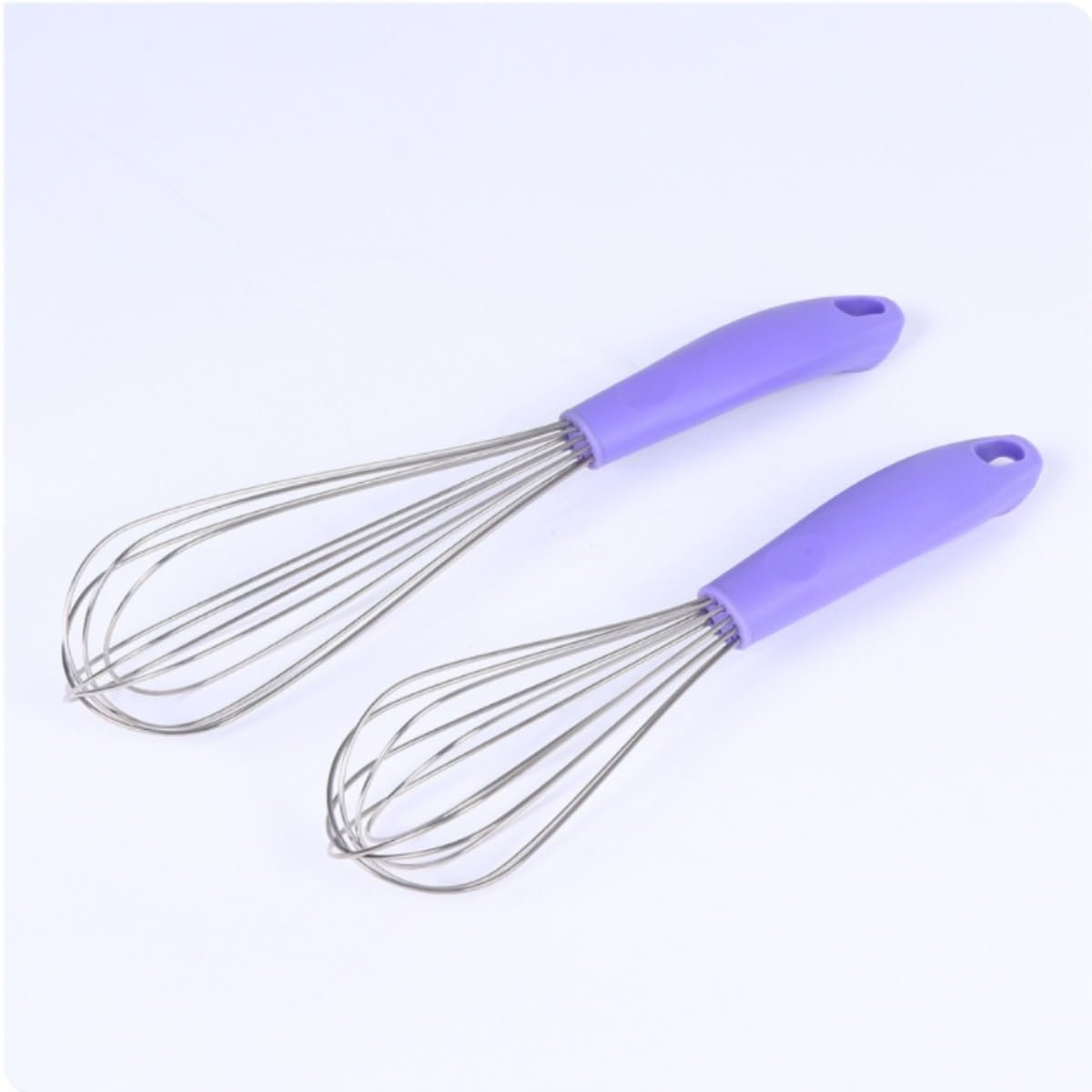 Varillas de Batir para Cocinar Batidor De Acero Inoxidable, Batidor De Huevos Manual De Cocina, Batidor De Crema, Herramientas For Hornear En Casa Huevos, Espumar, Batir(31x6.5cm)