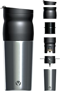 Mini cafeteria portátil vetoria vt 300 com moedor integrado copo