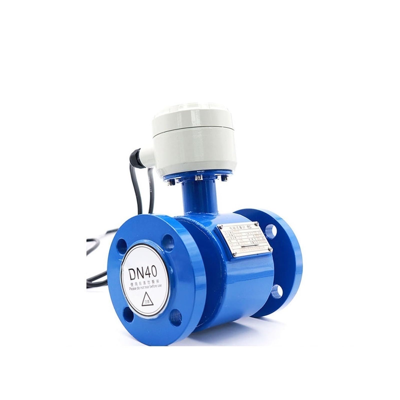 Medidor de flujo electromagnético, anticorrosión de aguas residuales, tipo de tubería de líquido dividida integrada con pantalla digital, sensor de alta precisión(DN10 PTFE)