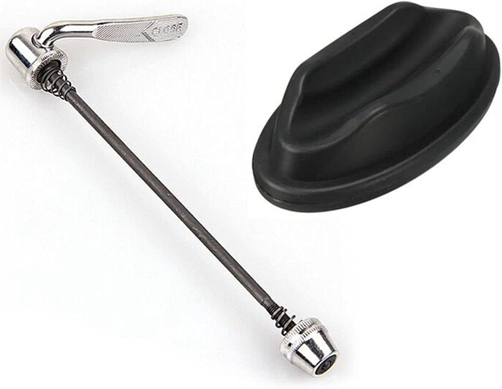 CYBTM Bike Front Wheel Riser Block with Rear Wheel Quick Release Skewer