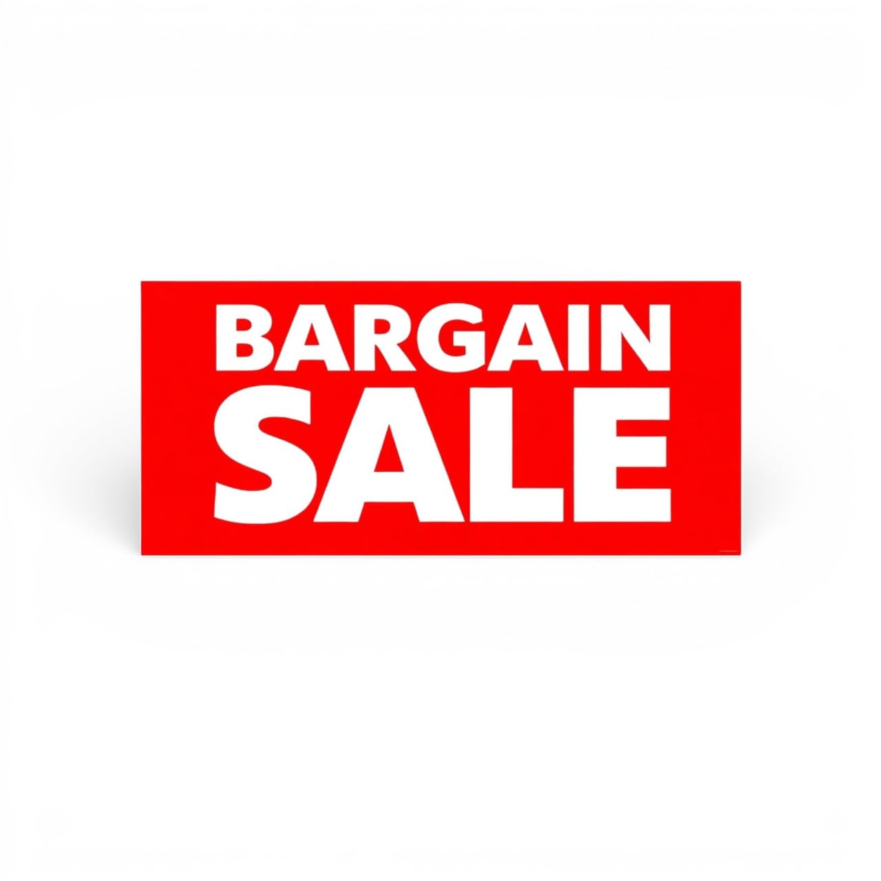 3x Value Promotion Poster Window Sign 75x30cm Red High Visibility Easy Hang Display