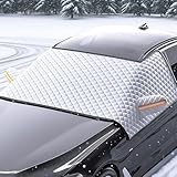 Protezione solare per parabrezza auto, copertura parabrezza con 8 magneti, protezione magnetica per parabrezza anteriore, protezione parabrezza per protezione UV e blocco del calore, polvere, 175