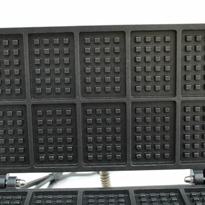 czyuRachel Kommerzieller Waffeleisen, 1500w 50~300℃ Edelstahl Waffle Mit Antihaftbeschichtung, Waffelmaker Für 10 Belgische Waffeln, Timer 0 Bis 5 Min, Tiefer Form – Bild 4
