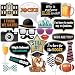 Class Reunion Photo Booth Props, Welcome to Class Reunion Black and Gold Deluxe Party Funny Reunion Selfie Accessories Lifeful Class Reunion Prop 24Pcs