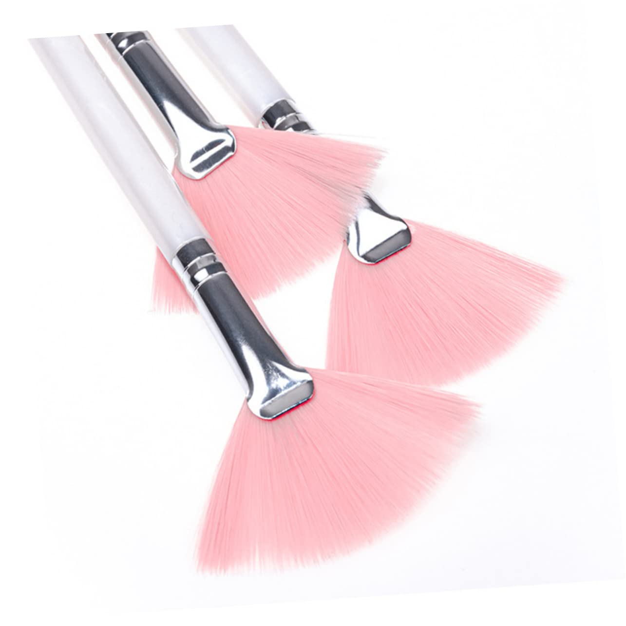 FRCOLOR 24pezzi Pennelli Da Trucco Per Viso Con Manico Lungo Spazzole Morbido Per Fondotinta e Polvere Strumenti Di Bellezza Per Donne e Ragazze Applicazione Facile e Confortevole
