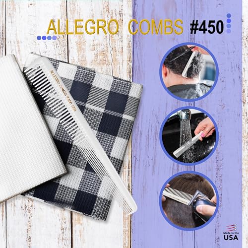 Allegro Peines Tapered para Barbero 7 pulg 6 Unidades miniatura 5