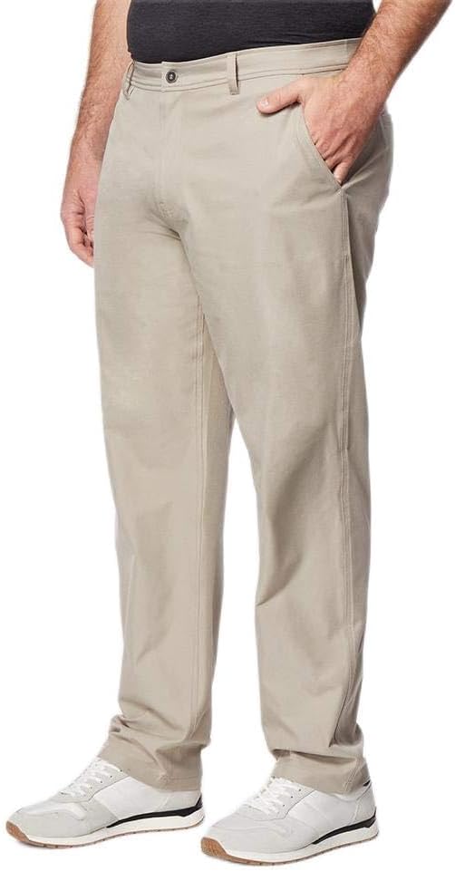 32 Degrees Men's Stretch Woven Wrinkle-Resistant Regular-Fit Flat-Front Commuter Pants