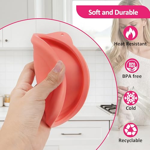100mm Silicone Lid for Weck Jars + Lid Organizer, LUVCOSY 8 Pack Food Grade Covers and 2 Pack Keeper Set, Reusable, Dishwasher Safe, Fits Models 738, 739, 740, 741, 742, 743, 745, 744, 748, 974 by LUVCOSY - Image 5