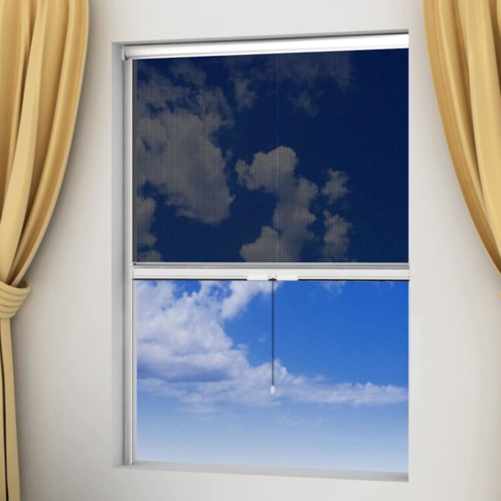 Home tools - Mosquitera enrollable blanca para ventanas, 60 x 150 cm