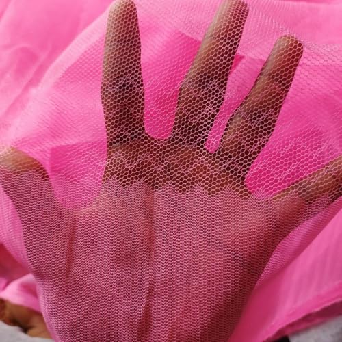 Image of King Size Mosquito Net, Double Bed Machardani, Full Protection Folding Design, 6x7 ft (Pink)