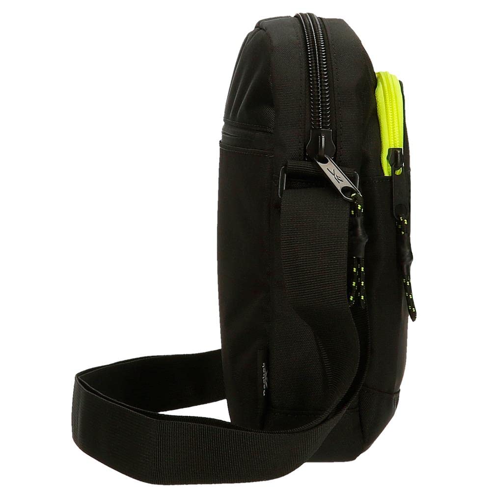 Reebok Hamilton Bandolera Grande Negro 17x22x8 cm Poliéster