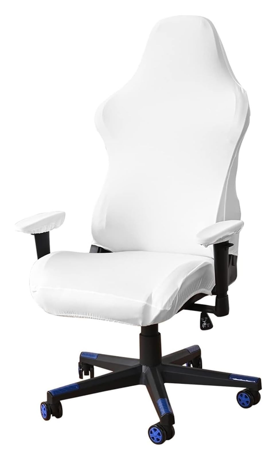 AOICXB Office Chair Seat Covers,Stretchable Gaming Chair Covers,with 1 Pair Armrest Cover, Reclining Racing Style Chair(Wit)