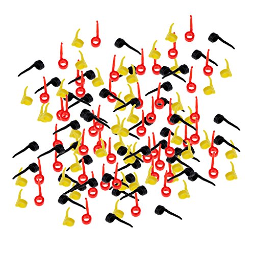 YIJU 108pcs Pesca de Carpa, Mangas Alinhadoras Mangas de Gancho, Cabeleiras de Carpa