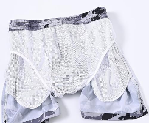 Image of Tyhengta Men's Swim Trunks Quick Dry Beach Shorts with Zipper Pockets and Mesh Lining