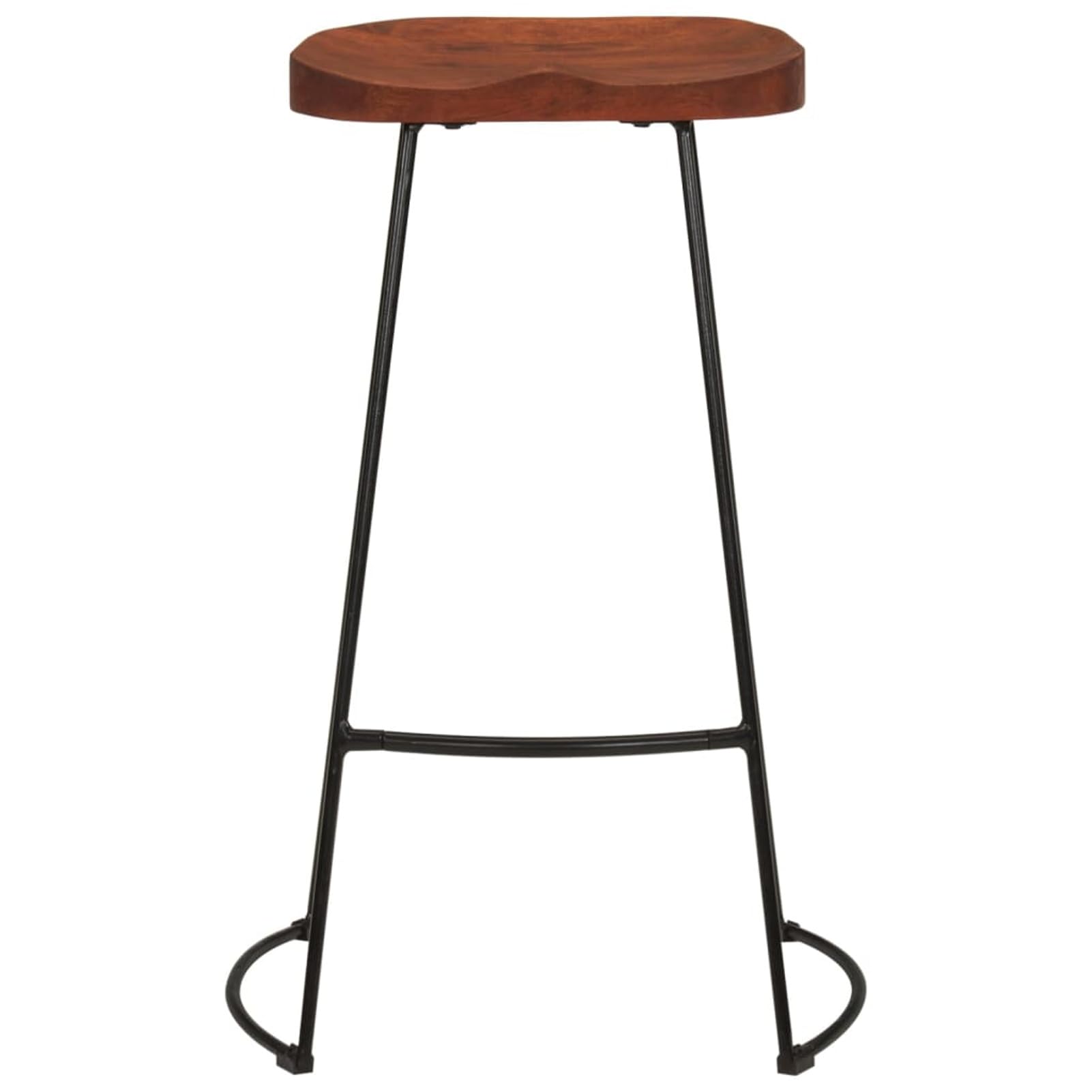 Homgoday Taburetes de bar Gavin 2 unidades 50 x 40 x 78 cm madera maciza de mango, silla de oficina, silla de oficina, silla de escritorio para salón dormitorio