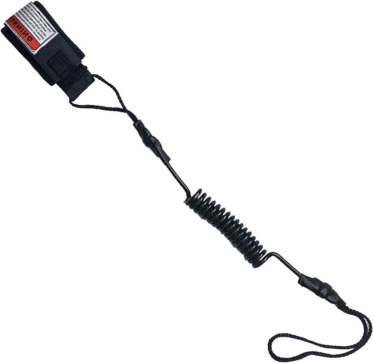 Coiled Leash Coiled Paddle Surfboard Leash Sup Leg Rope Board Leashes Thick Wrist Strap Paddleboards Hand Rope Paddle Board Accessories for Longboards Surfboard, Black