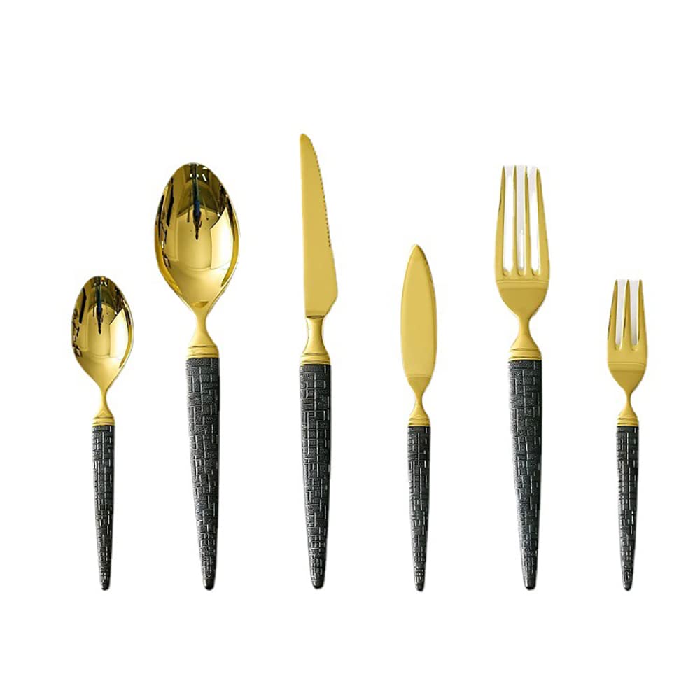 48-Piece Silverware Set Service for 8 304 Stainless Steel Flatware Set Mirror Polished Fine Home Kitchen Eating Tableware