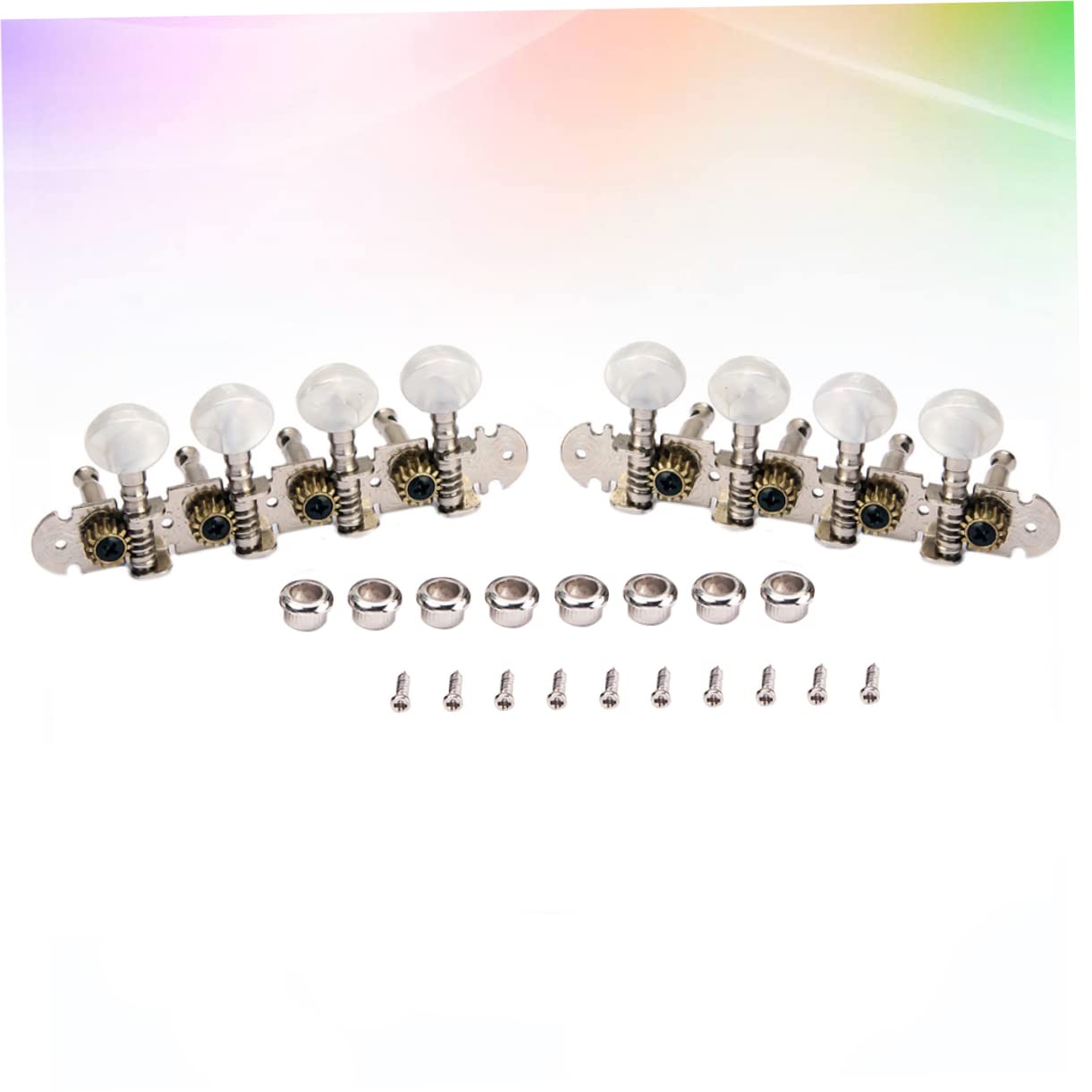 HANABASS 2Pcs Mica Color Guitar Tuning Pegs Durable Machine Heads with Round Button for Electric Guitars Essential Replacement for and More