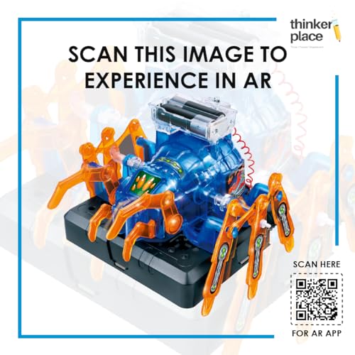Image of Robotic Spider DIY Kit | Build, Learn & Play | STEM Toy for Kids Age 8+ | Robotics Learning Kit with AR Experience | Fun Educational Game
