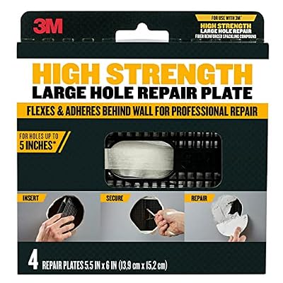 3M RP6IN-4PK Backer Plate, 6 in, Dark Gray