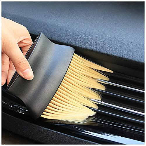 Auto Interior Dust Brush, Car Cleaning Brushes Duster, Soft Bristles Detailing Brush Dusting Tool For Automotive Dashboard, Air Conditioner Vents, Leather, Computer,Scratch Free #TOP7