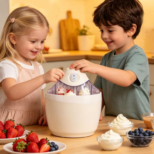 Máquina de helados casera Denash de 500 ml eléctrica con un botón 8