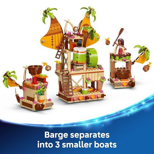 LEGO Disney Moana 2 Kakamora Barge Kids Toy - Pretend Play Building Set for Boys and Girls, Ages 7+ - 9 Characters, Including Moana, Maui, Kotu, and HeiHei - Gift Idea for Birthdays - 43258 - image 4