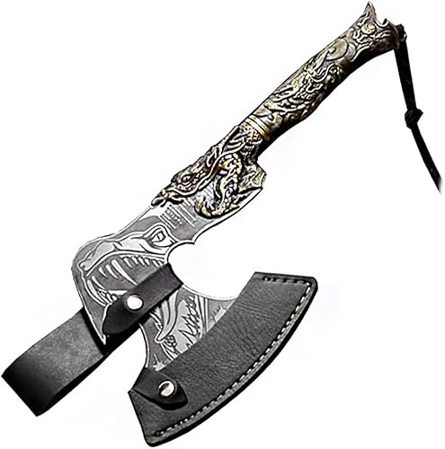 CRIVERS Cuchillo de cuchilla, cuchillo de carne, hacha de batalla Longquan de China forjada a mano, cuchillo de cocina para el hogar, cuchillo de