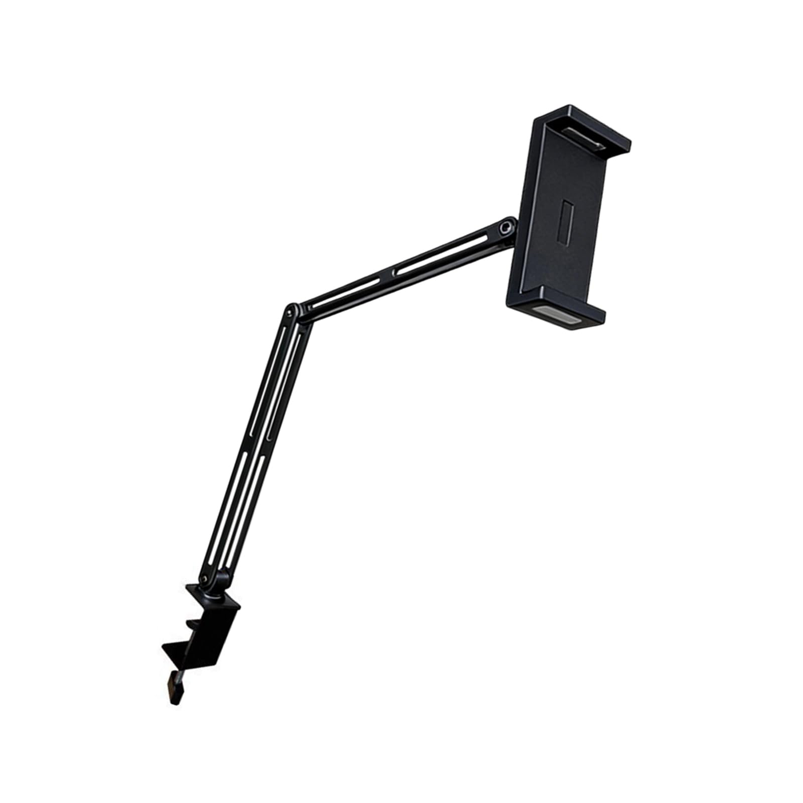 Soporte flexible de metal para tabletas de escritorio para pantallas de 4.7 a 13 pulgadas, rótula y abrazadera de teléfono fuerte de aluminio