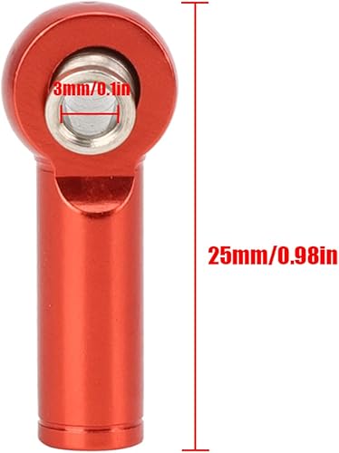 Miniatura 7 de Extremo de barra de acoplamiento a control remoto, extremo de barra de acoplamiento de aleación de aluminio, 10 piezas, junta de varilla de