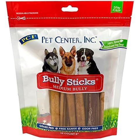 Pet Center, Inc. (PCI) Bully Sticks for Dogs - 6", 10 Pack Bag Cover