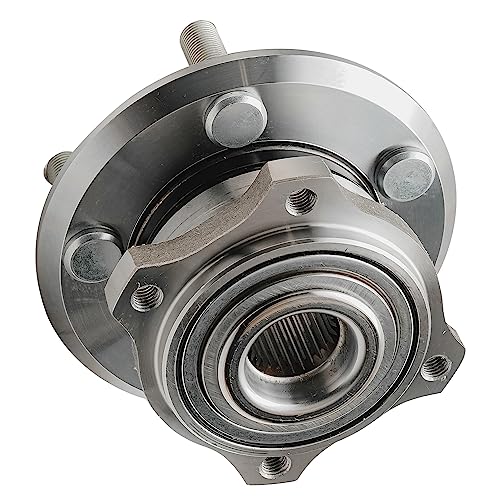 Image of Detroit Axle - Rear 2pc Wheel Bearing Hubs for 2006-2009 Dodge Charger 2005-2009 Magnum Chrysler 300, 2 Wheel Bearing and Hubs Assembly 2007 2008 Replacement