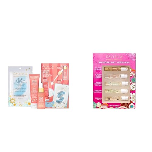 Pacifica Beauty  Glow Baby - Prueba de vitamina C + kit de valor  Juego de regalo de 3 piezas para el cuidado de la piel y belleza, juego de prueba