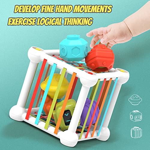 Juxue Baby Sensory Bin Shape Sorter Toy For 1 Year Old, Sensory Stacking Toys For Babies 6-12 Months, Toddlers Fine Motor Skills Montessori Developmental Toys Age 1-2-3-4 #TOP2