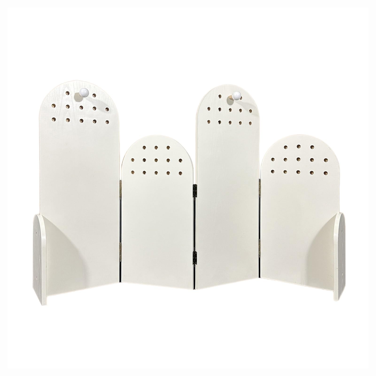 Séparateur court pour dressings et toile de fond temporaire en bois naturel