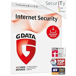 G DATA Internet Security 2022 | 1 Gerät – 1 Jahr | Download | Aktivierungscode per Email | Antivirus für PC, Mac, Android, iOS | Made in Germany | zukünftige Updates inklusive