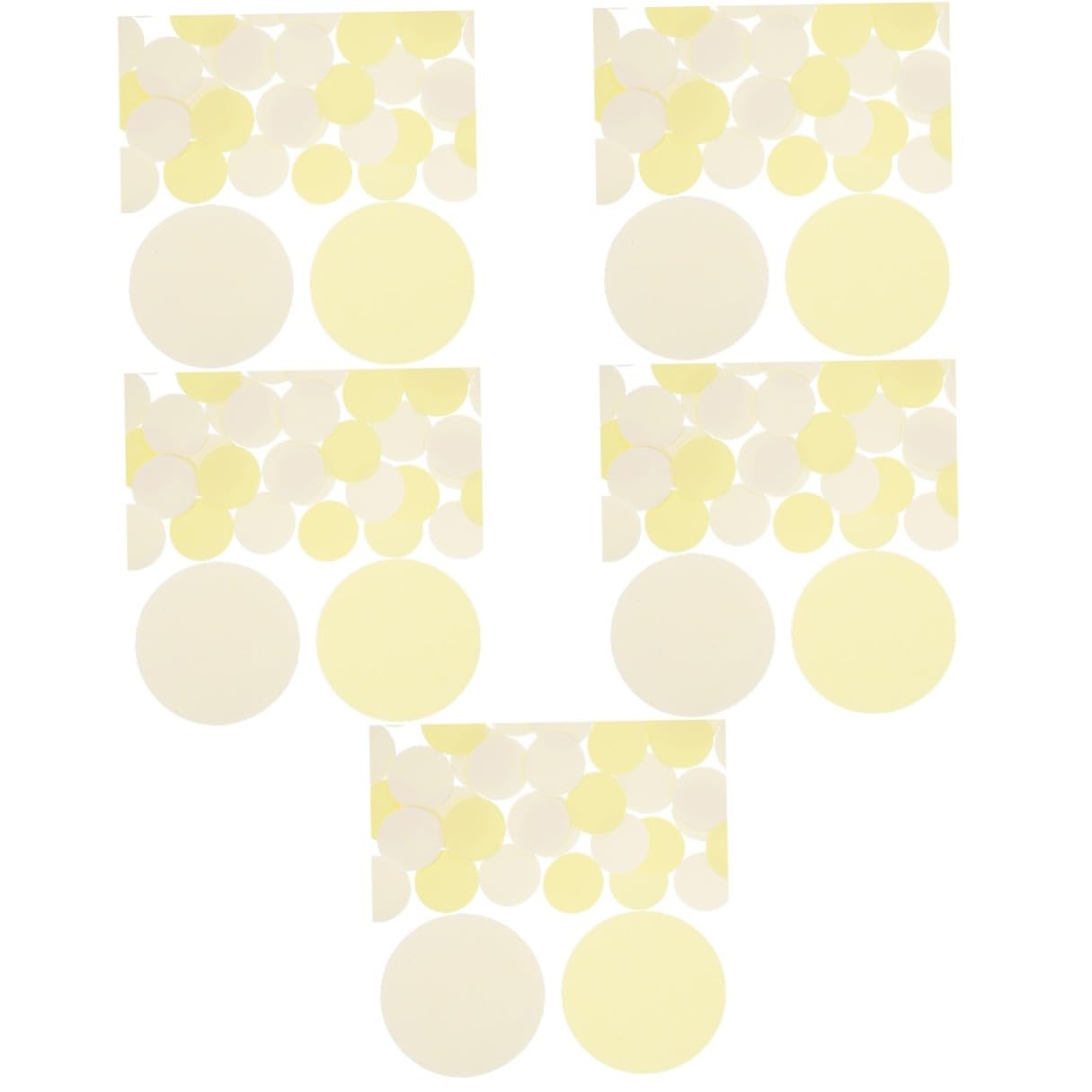 jojofuny 5 Set Little Yellow Base Film Nastro Tondo Biadesivo Autoadesivo Nastro Biadesivo Rotondo Autoadesivo Per La Casa Acrilico Transparent 24 Pezzi*5