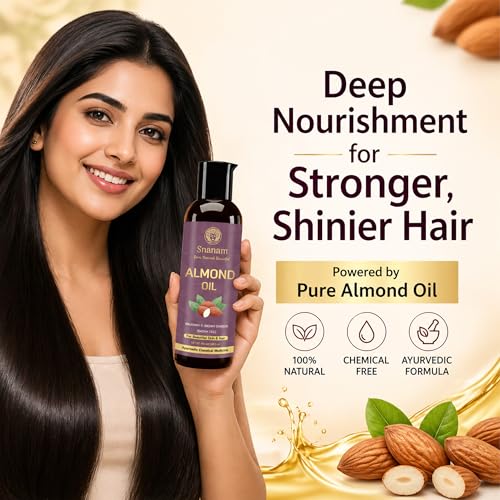 Image of Raughan-e-Badam Shireen Sweet Almond Oil, 100% Pure, Unrefined, for Hair, Skin, Nails, Face, Hands, 100ml