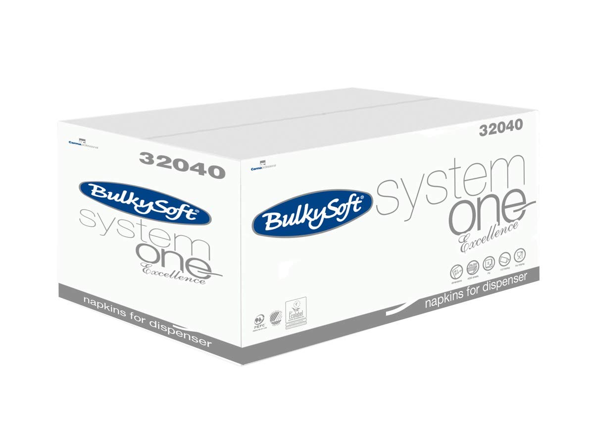TOVAGLIOLI INTERCALATI ESTRAZIONE SINGOLA PER DISPENSER 4000PZ NAPKINS BIANCO PURA CELLULOSA CF CARTA