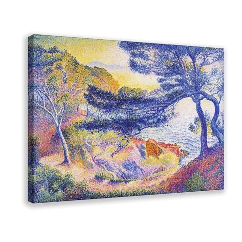 Impression sur toile Croix de Provence Henri Edmond Cross - Cadre à suspendre 30,5x45,7 cm