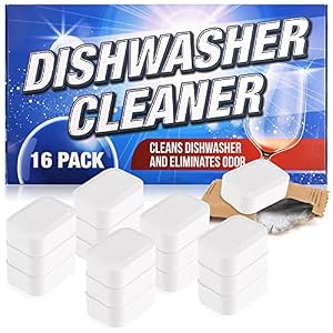 [16-Pack] Dishwasher Cleaner – Dishwasher Cleaning Tablets to Remove Limescale and Mineral Buildup – Dishwasher Cleaner…